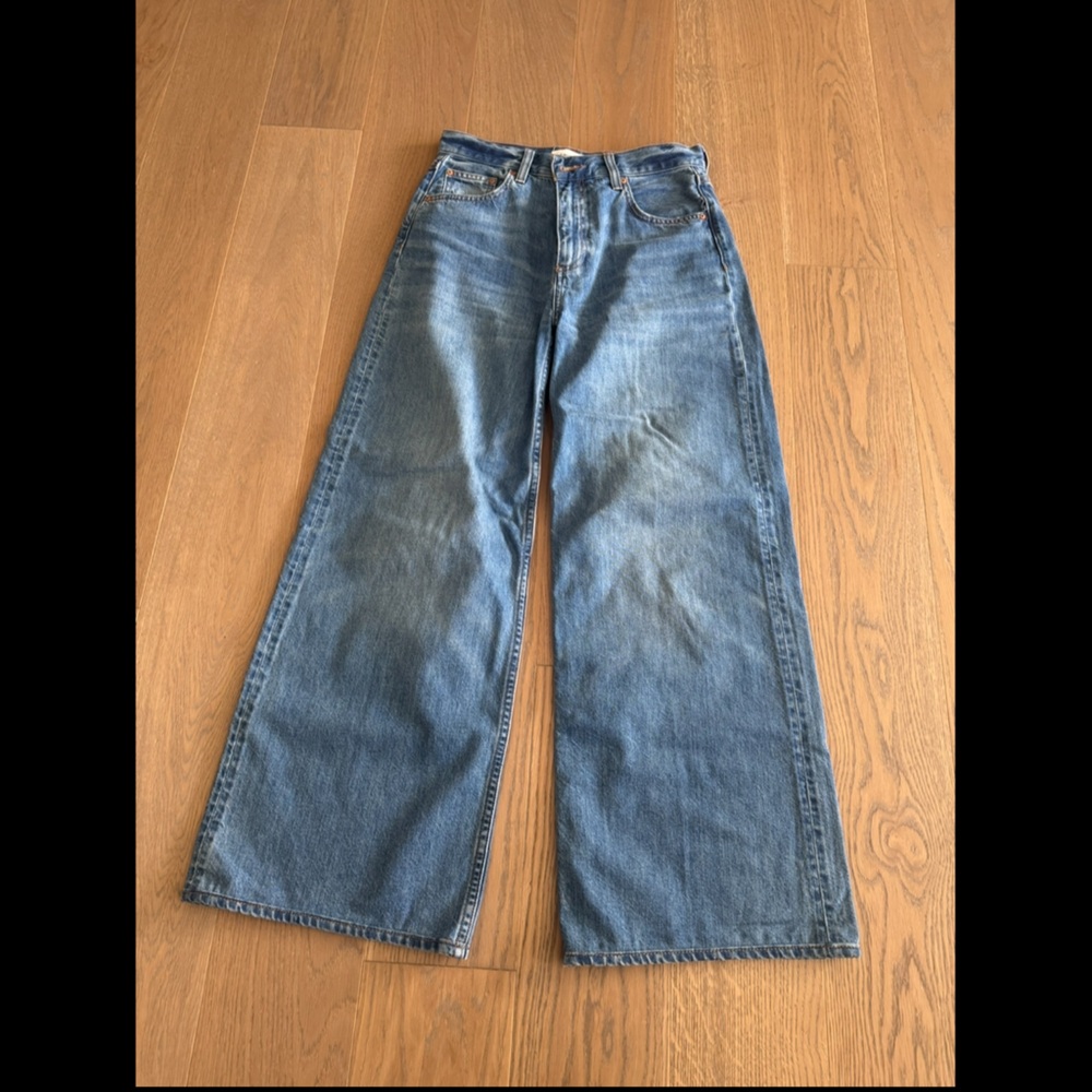 Denim forum wide leg jeans